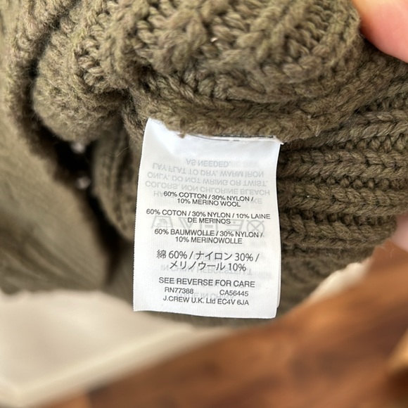 J crew Mockneck Cable-Knit Sweater. Size S - Picture 6 of 9